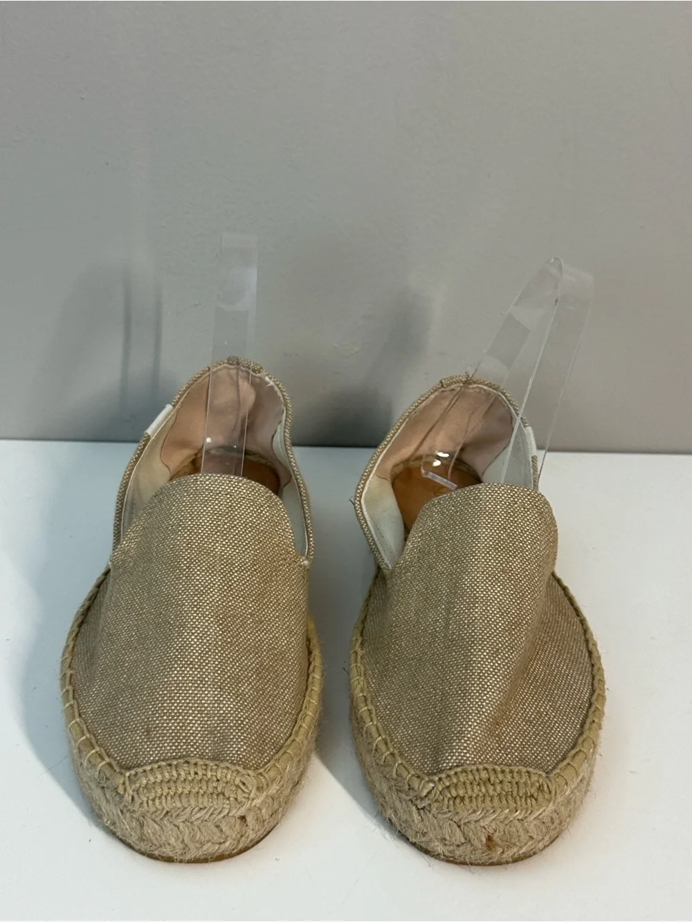 Soludos Platform Espadrille Smoking Slipper Classic Natural Size 7